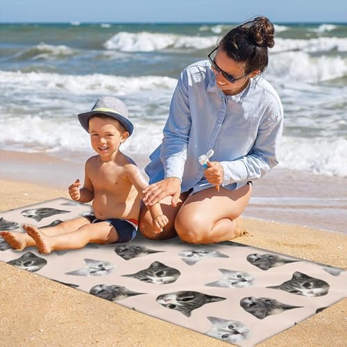 Blue Blanket Beach Mat