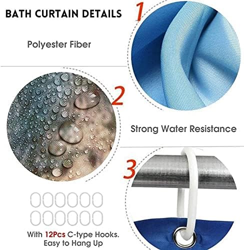 Halloween Twister - Christmas-Themed Bath Curtain for Kids Durable Water-resistant