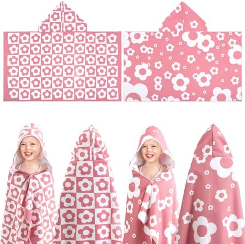 Mindsoft 2 Pcs Kids Hooded Bath Towel 1