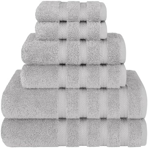 Premium Cotton Towels 6-Piece Set - Shining Collection