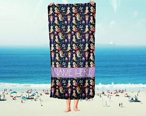 Personalized Mermaid Towel for Kids