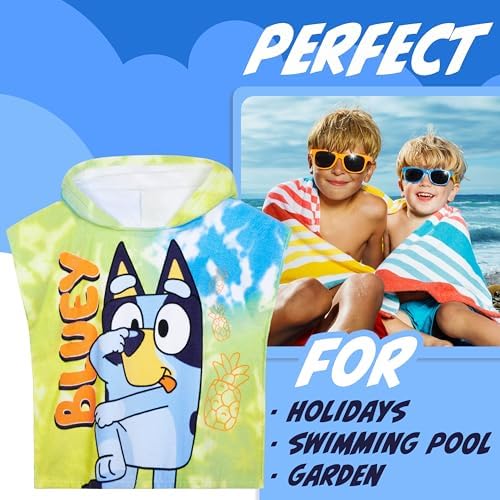 Blueys Adorable Hooded Changing Robe for Kids Multi 3-8