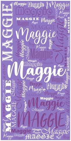 Hoomall Custom Beach Towel with Name for Kids and Adults