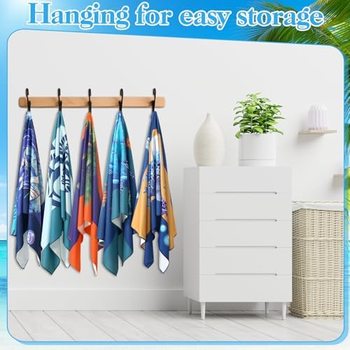 10 Pcs Microfiber Beach Towels