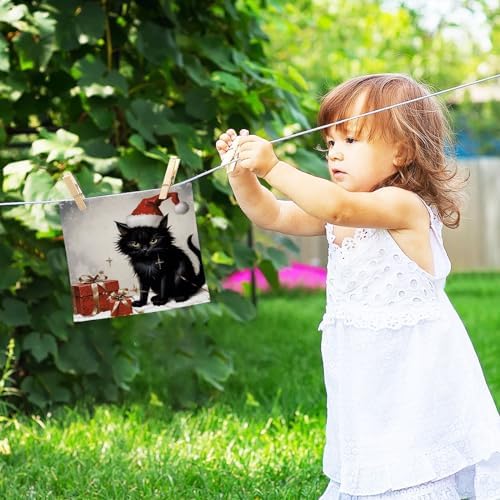 12x12 Cat Towels Christmas Gift
