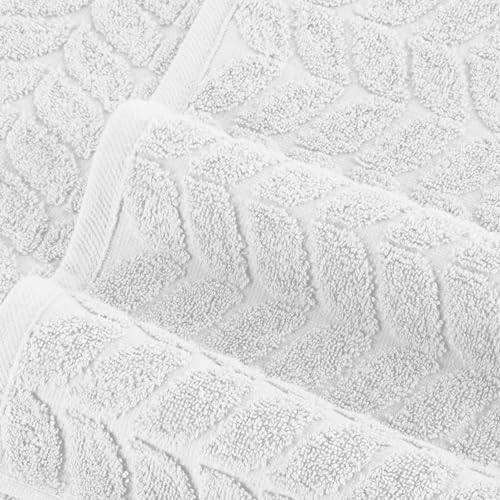 Elegant Comfort Luxury 6-Piece Turkish Cotton Towel Set - White
