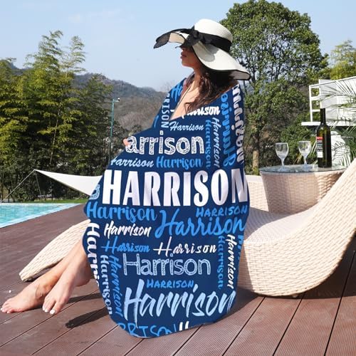 Custom Beach Towels with Names - Perfect for Kids Adults