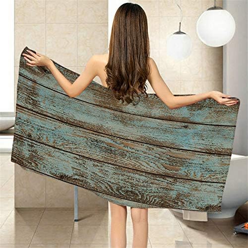 Comfy Bath Towels Rustic Barn Wood Design