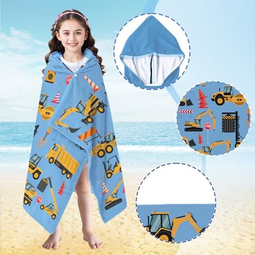 INXENG Kids Tractor Bath Towel