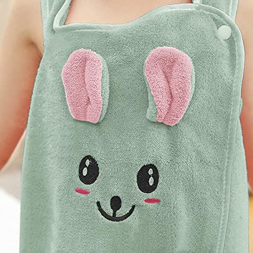 PURFUN Girls Soft Cartoon Rabbit Bath Towel