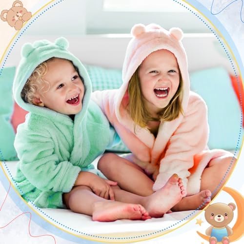 XTinmee Soft Absorbent Bear Ears Hooded Towels for Toddlers 28x47 inch