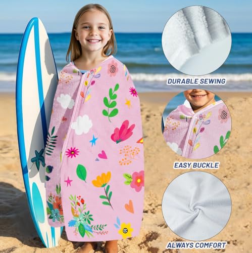 Unicorn Beach Towels for Kids Summer Fun Gift