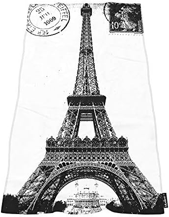 Soft Paris Eiffel Bath Towels