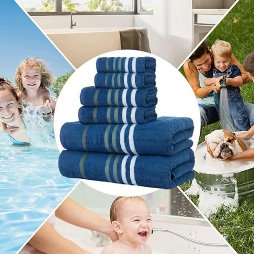 Gather Your Space -CASA COPENHAGENExotic 6-Piece Towel Set Navy 525 GSM