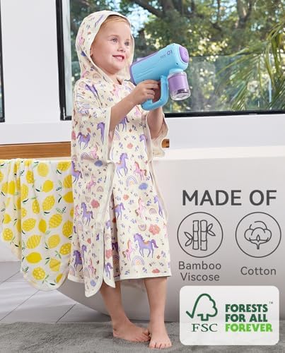 Perfect Soft Bamboo Viscose Bath Towels for Kids Washable Durable and_fun