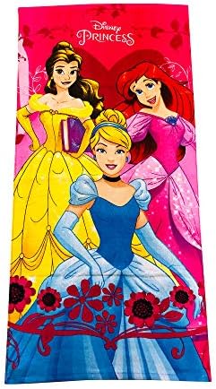 Wonder Woman Flower Design Pink Bath Towel for Kids