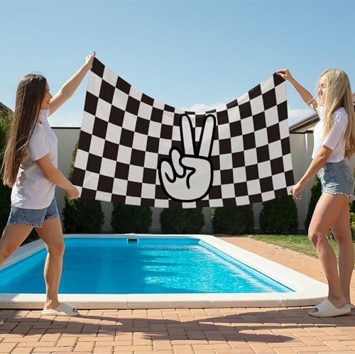 Tzhim Retro Peace Towels