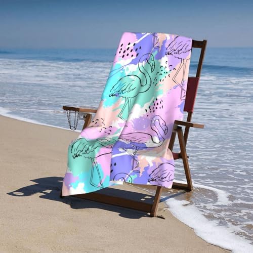 Flamingo Beach Towels VIBRANT FOR ADULTS KIDS