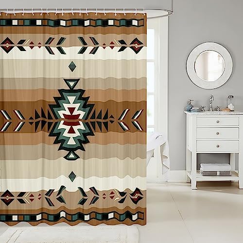 Feelyou 72x78 Southwest Native Design Bath Curtain