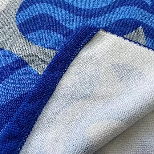 Kids Hooded Poncho Towel with Shark Design