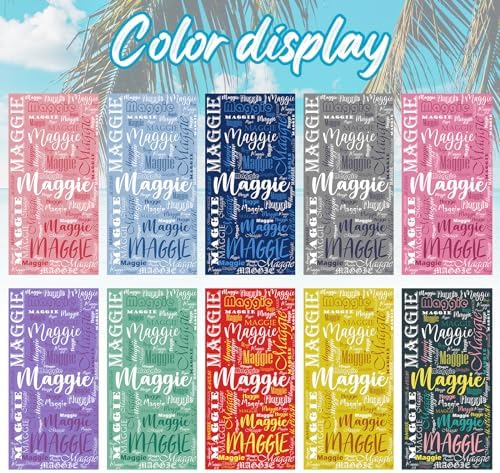Hoomall Custom Beach Towel with Name for Kids and Adults