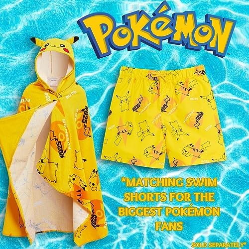 Pokmon Pikachu Dessert Sites 100 Cotton Hooded Towel for Kids