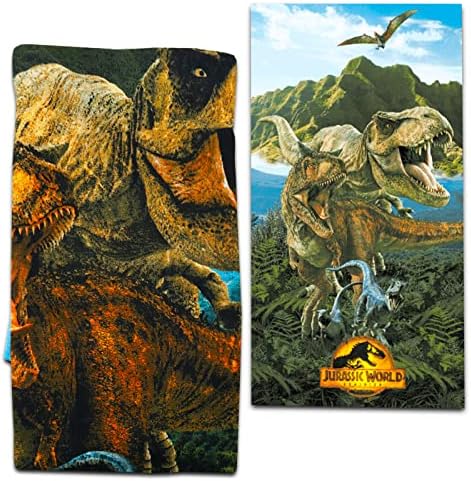 Jurassic World Towel Set for Kids Boys Girls