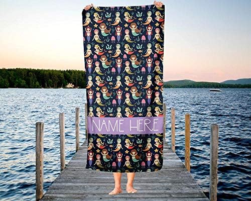 Personalized Mermaid Towel for Kids