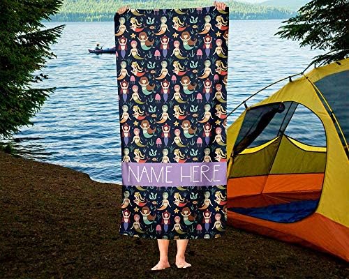 Personalized Mermaid Towel for Kids
