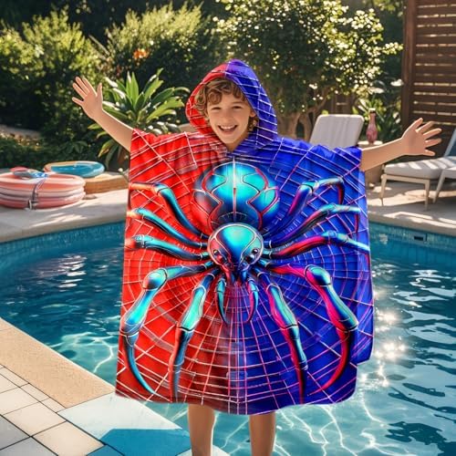 Perfect for Kids Cute Spider Beach Towels 22x26 Washable and Durable
