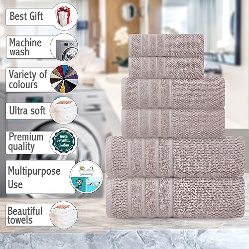 Craftberry 6 Piece Luxury Bathroom Towel Set